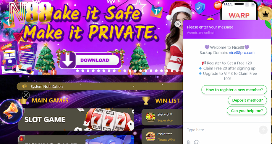 Người chơi có thể liên hệ với nhà cái bằng cách chat trực tiếp trên sảnh cá cược